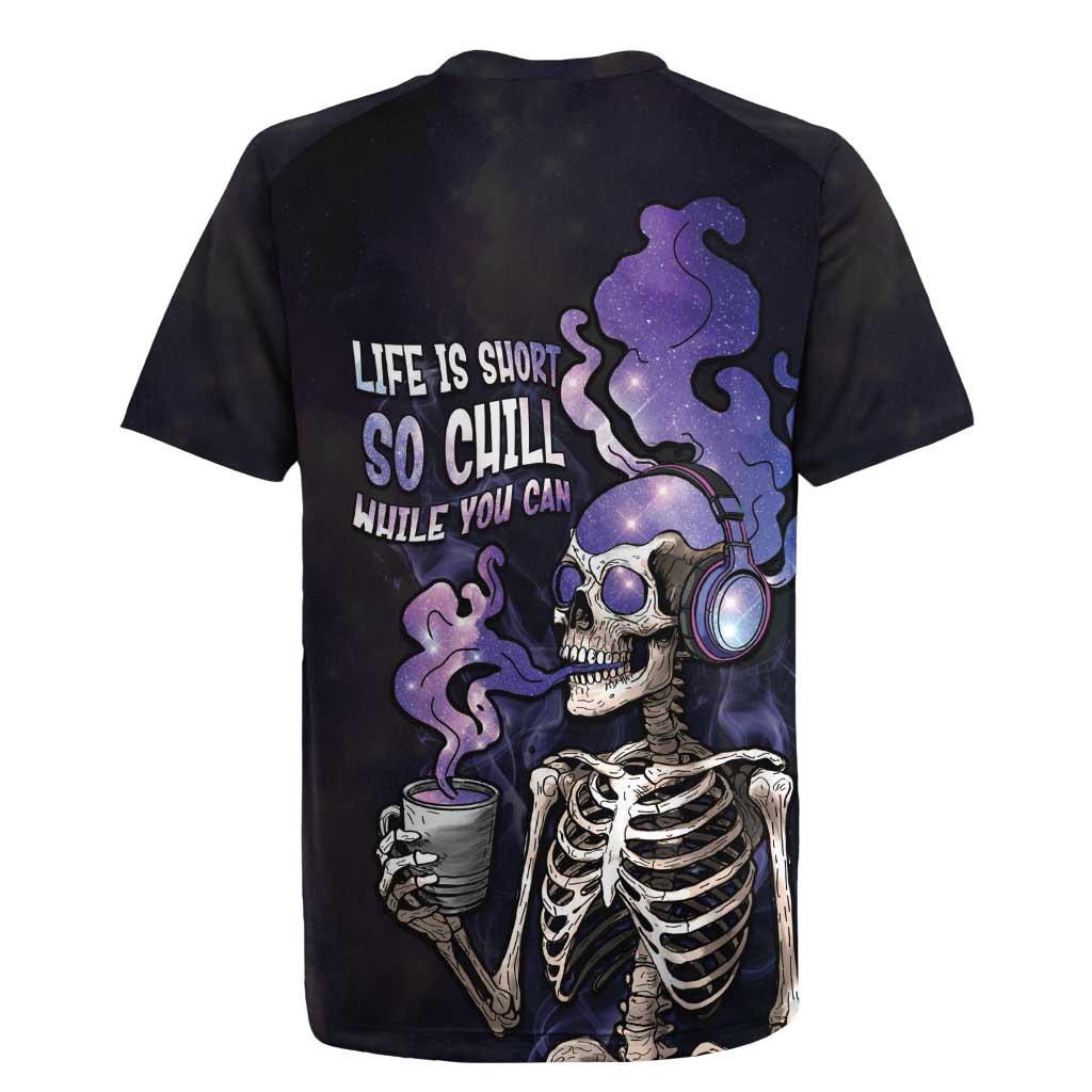 Skull Rugby Jersey Mentally Ill But Totally Chill