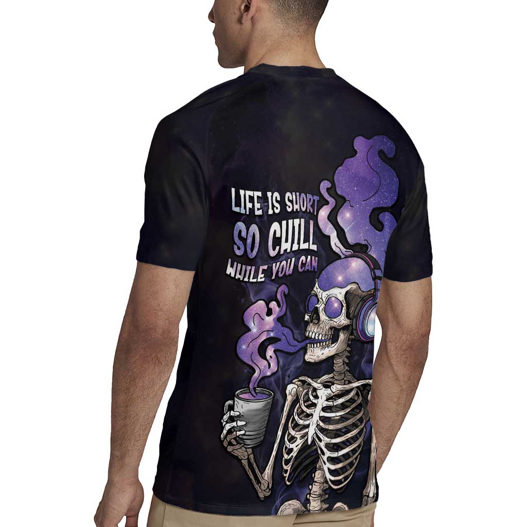 Skull Rugby Jersey Mentally Ill But Totally Chill