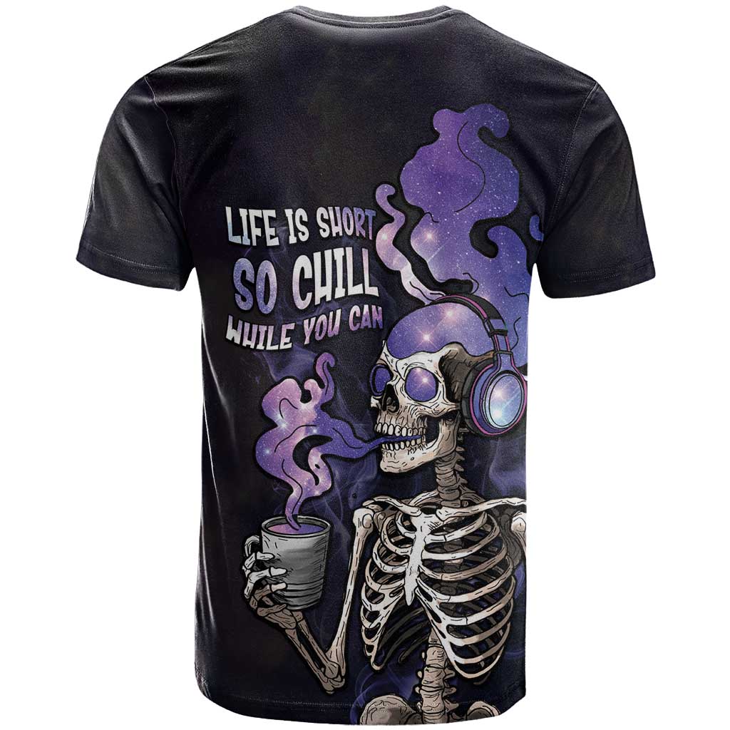 Skull T Shirt Mentally Ill But Totally Chill
