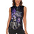 Skull Women Sleeveless Polo Shirt Mentally Ill But Totally Chill