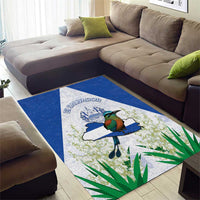 El Salvador Area Rug Torogoz Bird Map