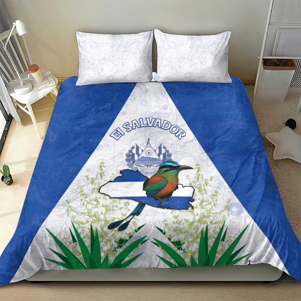 El Salvador Bedding Set Torogoz Bird Map