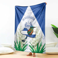 El Salvador Blanket Torogoz Bird Map