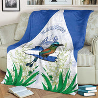 El Salvador Blanket Torogoz Bird Map