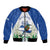 Personalized El Salvador Bomber Jacket Torogoz Bird Map