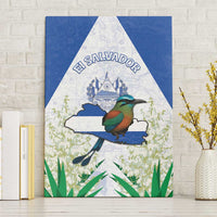 El Salvador Canvas Wall Art Torogoz Bird Map