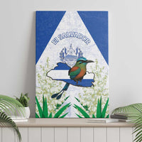 El Salvador Canvas Wall Art Torogoz Bird Map