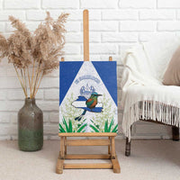 El Salvador Canvas Wall Art Torogoz Bird Map