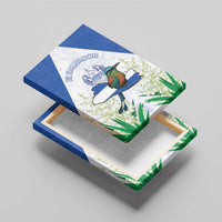El Salvador Canvas Wall Art Torogoz Bird Map