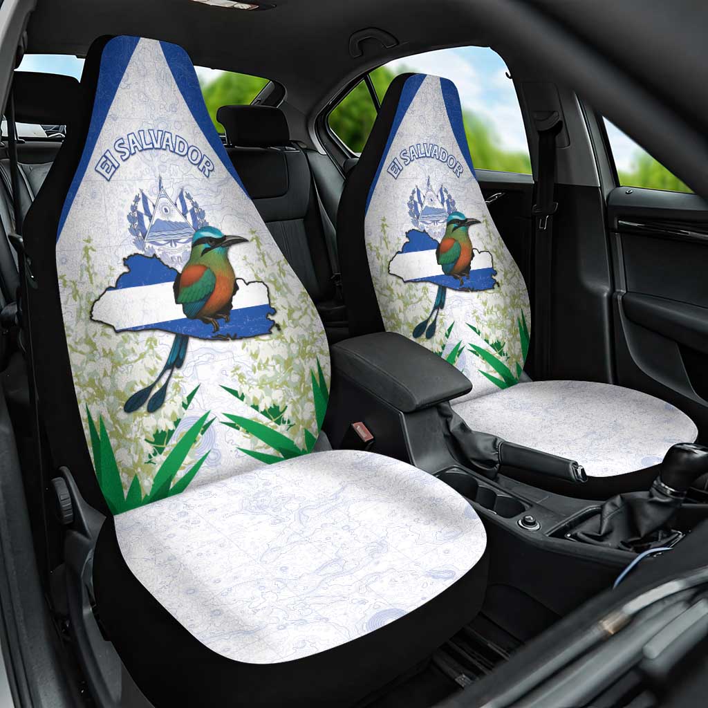 El Salvador Car Seat Cover Torogoz Bird Map