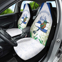 El Salvador Car Seat Cover Torogoz Bird Map