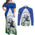 Personalized El Salvador Couples Matching Off Shoulder Maxi Dress and Long Sleeve Button Shirt Torogoz Bird Map