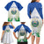 Personalized El Salvador Family Matching Long Sleeve Bodycon Dress and Hawaiian Shirt Torogoz Bird Map