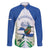 Personalized El Salvador Family Matching Long Sleeve Bodycon Dress and Hawaiian Shirt Torogoz Bird Map