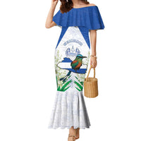 Personalized El Salvador Family Matching Mermaid Dress and Hawaiian Shirt Torogoz Bird Map