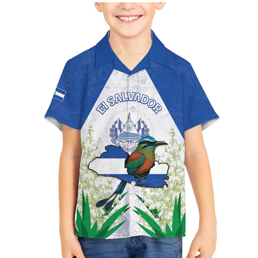 Personalized El Salvador Family Matching Mermaid Dress and Hawaiian Shirt Torogoz Bird Map