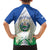 Personalized El Salvador Family Matching Off The Shoulder Long Sleeve Dress and Hawaiian Shirt Torogoz Bird Map
