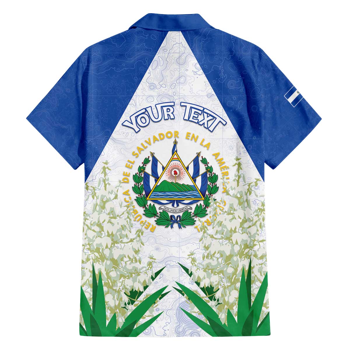 Personalized El Salvador Family Matching Off The Shoulder Long Sleeve Dress and Hawaiian Shirt Torogoz Bird Map