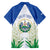 Personalized El Salvador Family Matching Off The Shoulder Long Sleeve Dress and Hawaiian Shirt Torogoz Bird Map