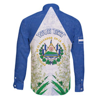 Personalized El Salvador Family Matching Off The Shoulder Long Sleeve Dress and Hawaiian Shirt Torogoz Bird Map