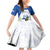 Personalized El Salvador Family Matching Off Shoulder Short Dress and Hawaiian Shirt Torogoz Bird Map