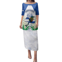Personalized El Salvador Family Matching Puletasi and Hawaiian Shirt Torogoz Bird Map