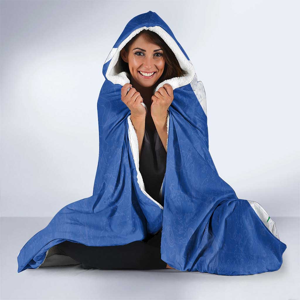 El Salvador Hooded Blanket Torogoz Bird Map