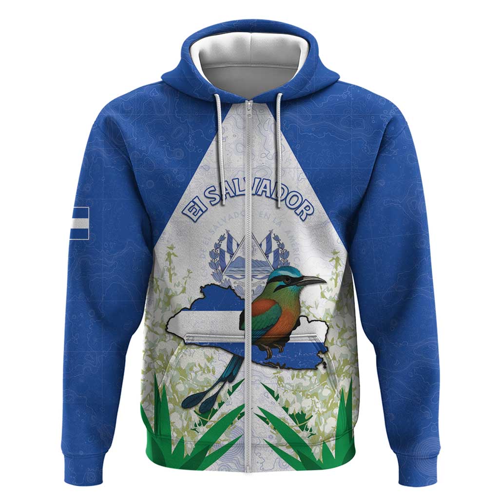 Personalized El Salvador Hoodie Torogoz Bird Map
