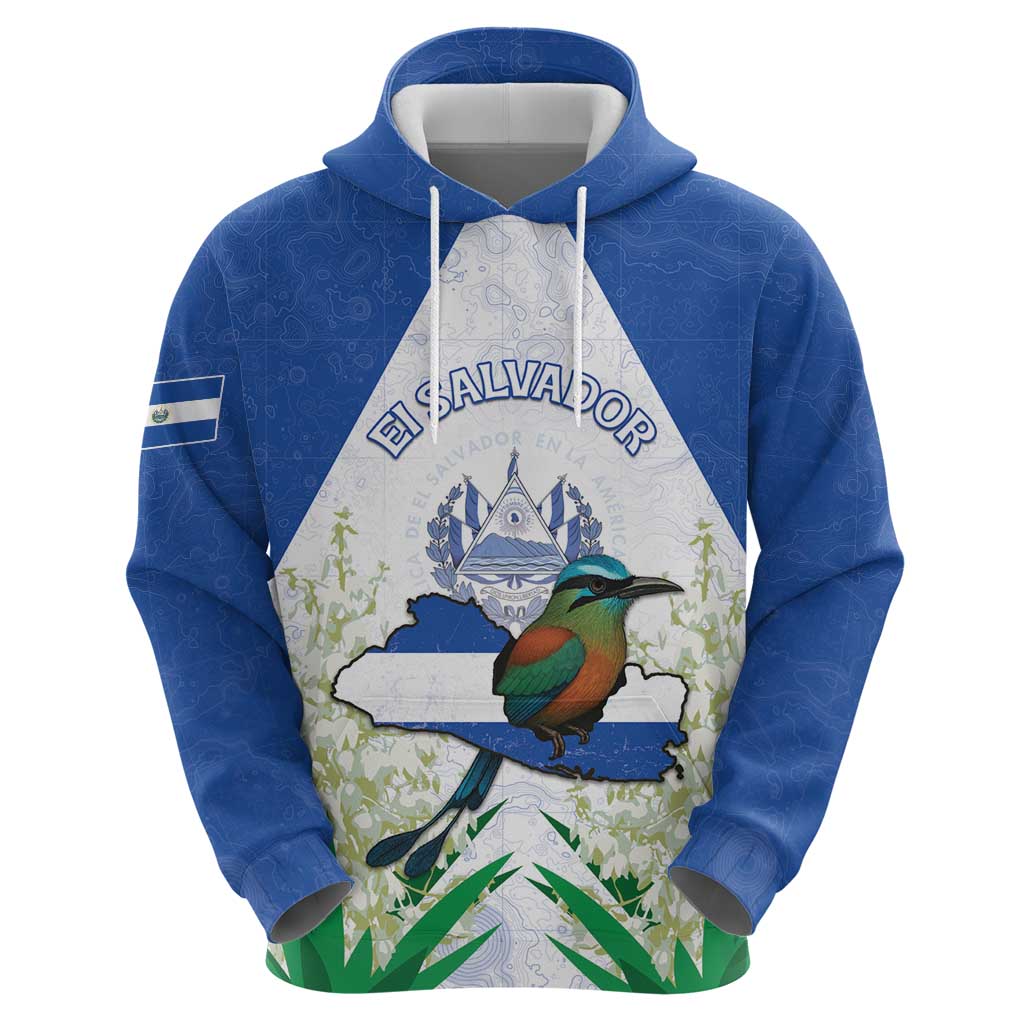 Personalized El Salvador Hoodie Torogoz Bird Map
