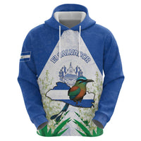 Personalized El Salvador Hoodie Torogoz Bird Map