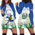 Personalized El Salvador Hoodie Dress Torogoz Bird Map