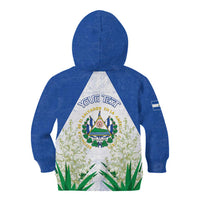 Personalized El Salvador Kid Hoodie Torogoz Bird Map