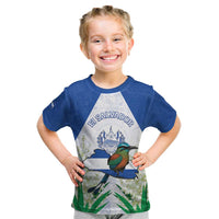 Personalized El Salvador Kid T Shirt Torogoz Bird Map