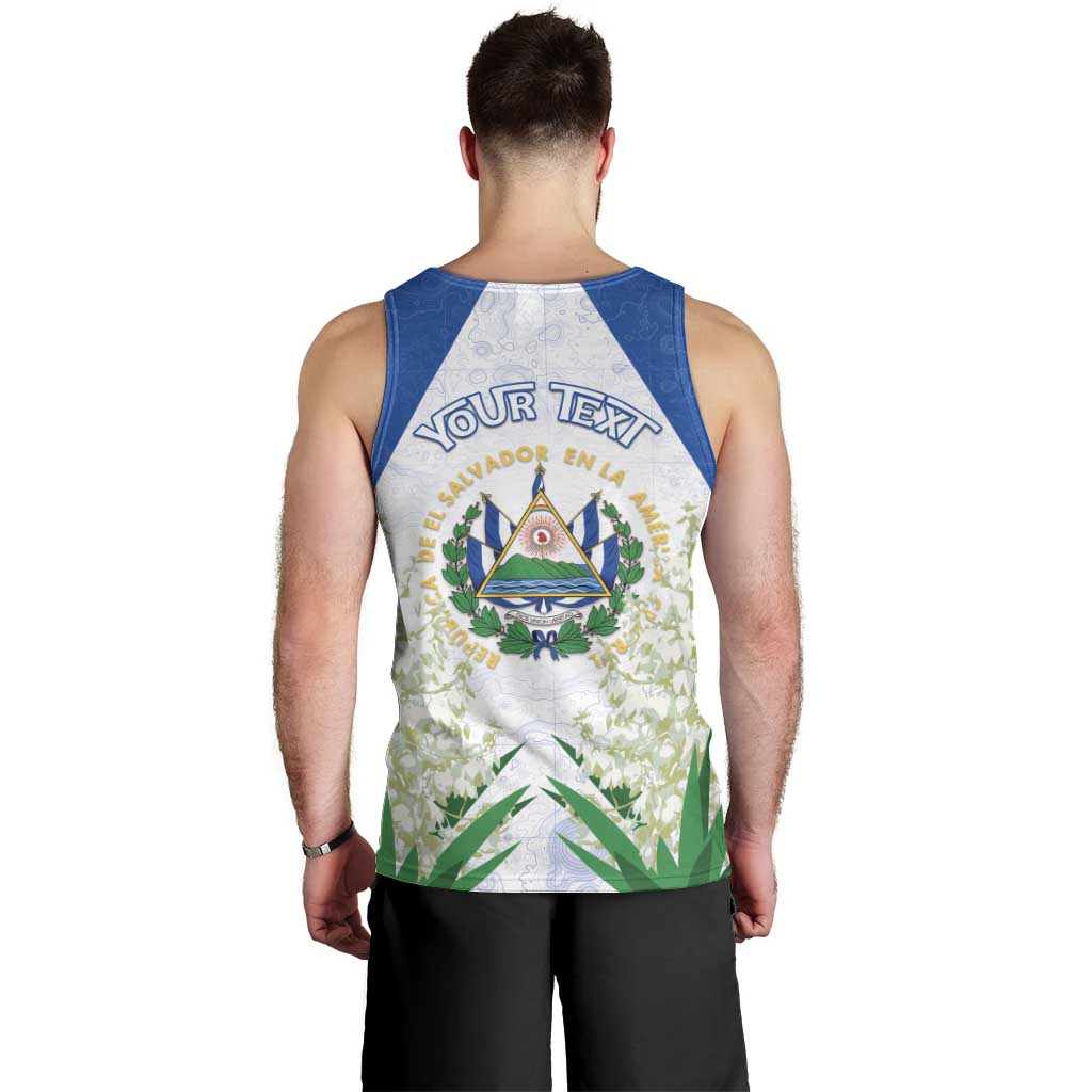 Personalized El Salvador Men Tank Top Torogoz Bird Map