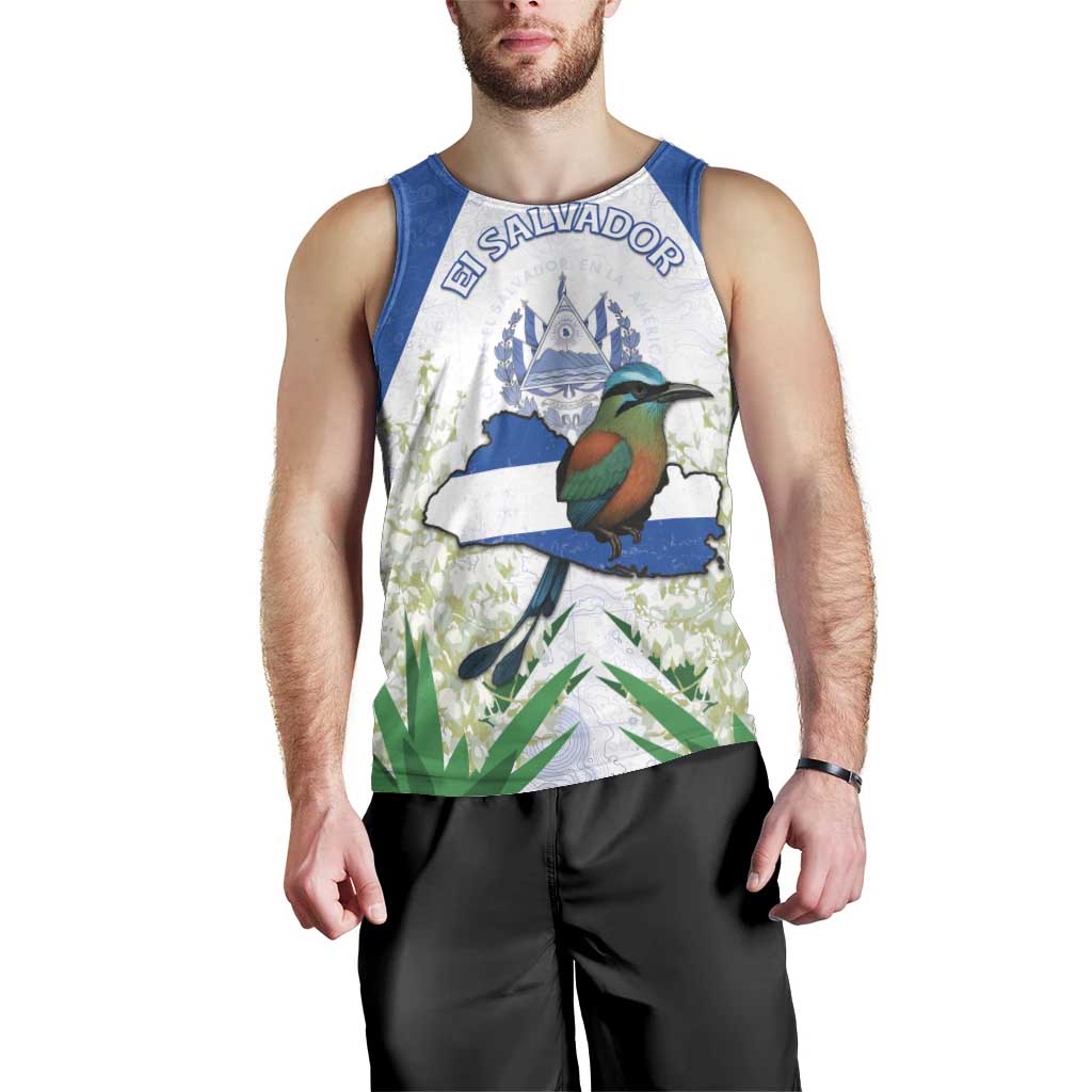 Personalized El Salvador Men Tank Top Torogoz Bird Map