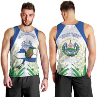 Personalized El Salvador Men Tank Top Torogoz Bird Map