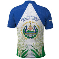 Personalized El Salvador Polo Shirt Torogoz Bird Map