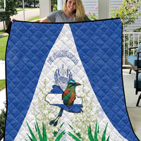 El Salvador Quilt Torogoz Bird Map