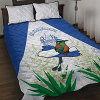 El Salvador Quilt Bed Set Torogoz Bird Map