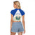 Personalized El Salvador Raglan Cropped T Shirt Torogoz Bird Map