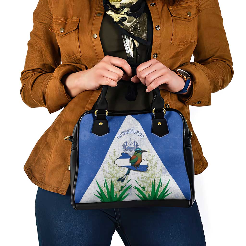 El Salvador Shoulder Handbag Torogoz Bird Map