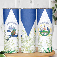 Personalized El Salvador Skinny Tumbler Torogoz Bird Map