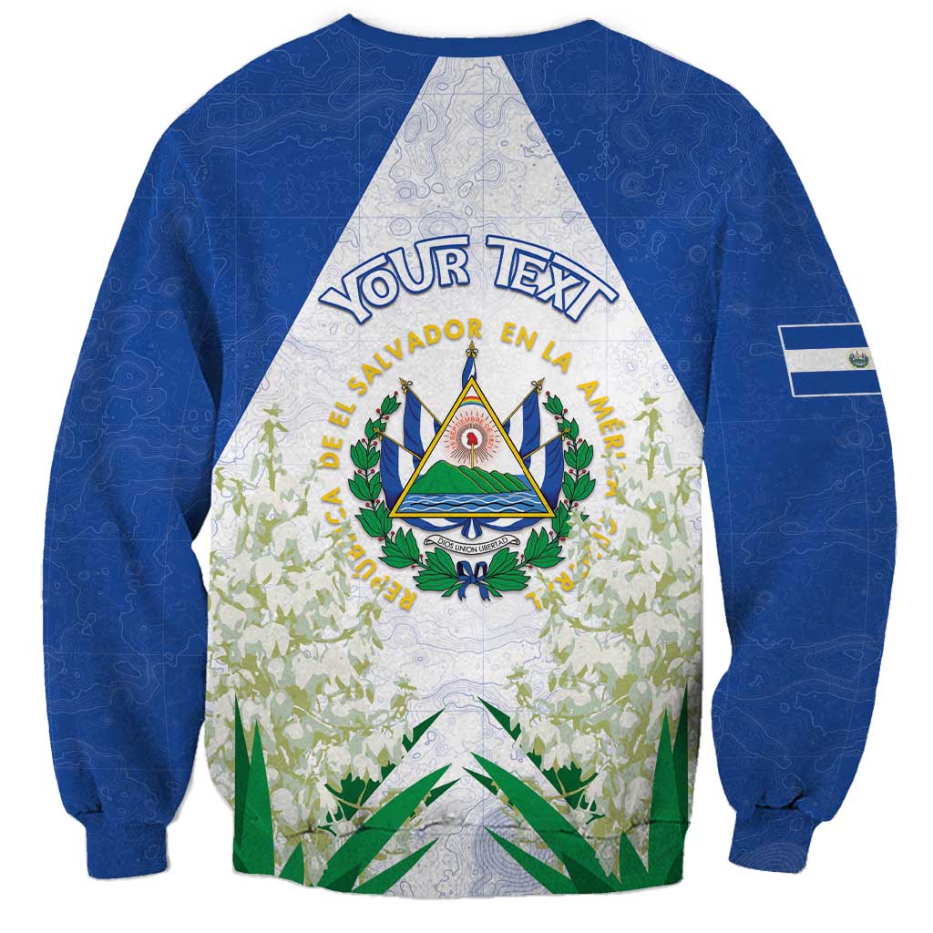 Personalized El Salvador Sweatshirt Torogoz Bird Map