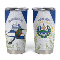 Personalized El Salvador Tumbler Cup Torogoz Bird Map