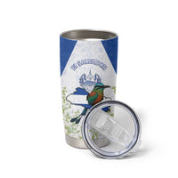 Personalized El Salvador Tumbler Cup Torogoz Bird Map