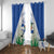 El Salvador Window Curtain Torogoz Bird Map