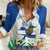 Personalized El Salvador Women Casual Shirt Torogoz Bird Map