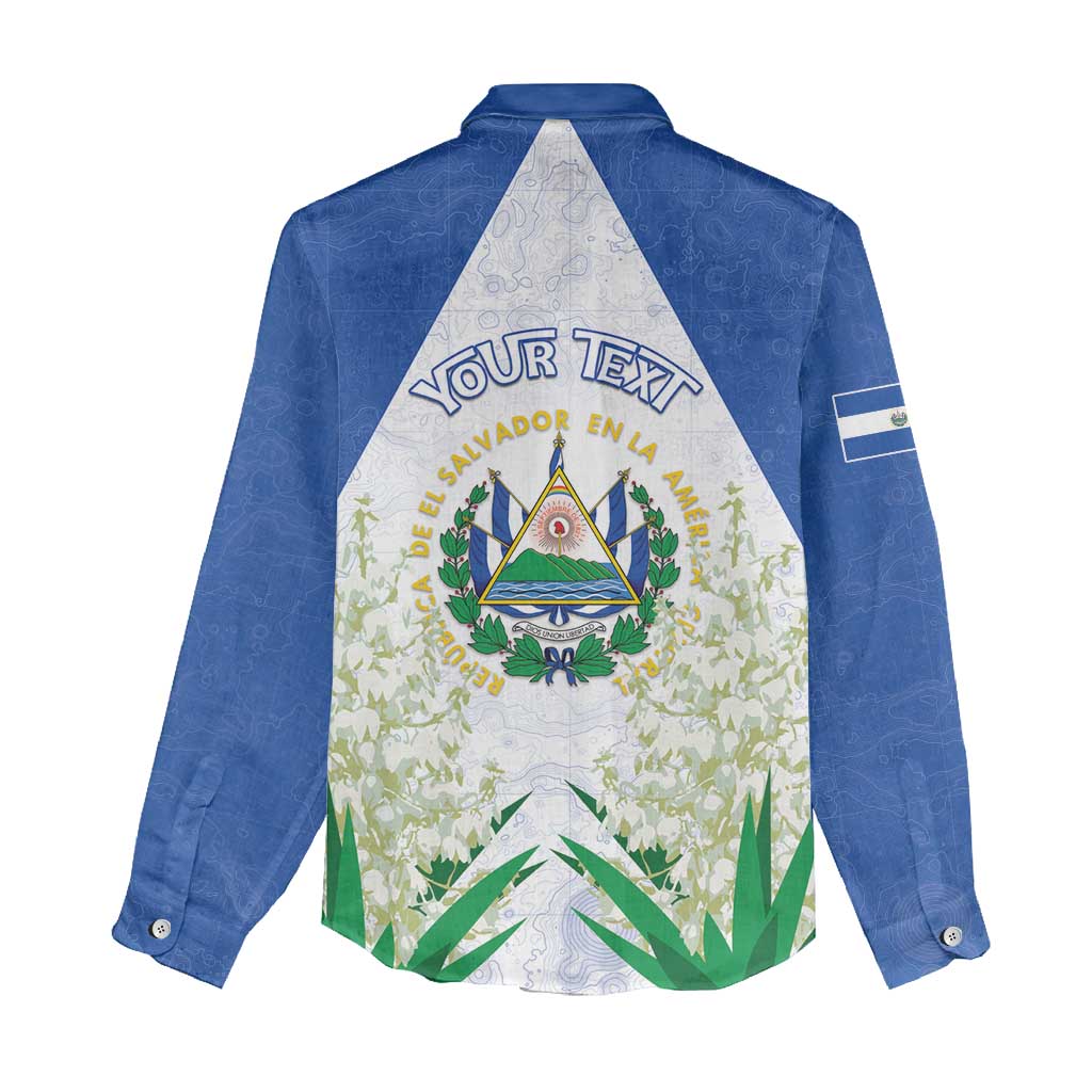 Personalized El Salvador Women Casual Shirt Torogoz Bird Map