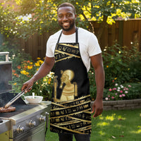Egyptian God Ptah Apron Gold Mummy Wrap Hieroglyphics Patterns
