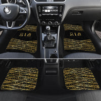 Egyptian God Ptah Car Mats Gold Mummy Wrap Hieroglyphics Patterns